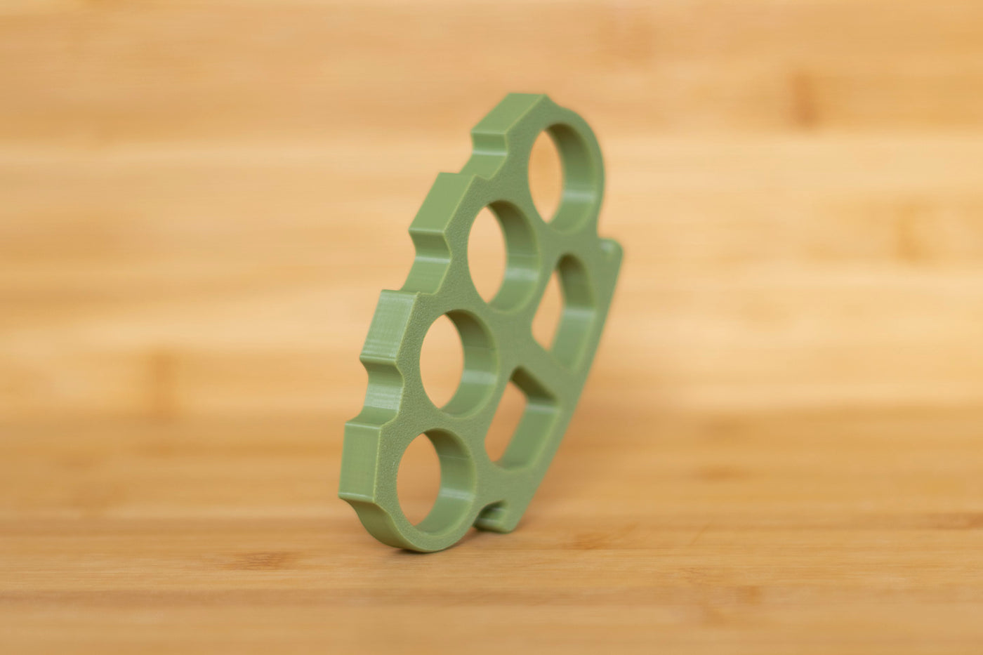 Green Polymer Brass Knuckles