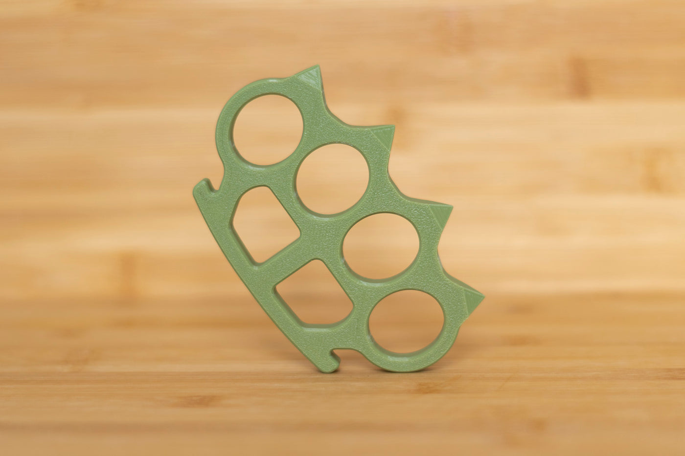 Military Green Spiked Polymer Knuckles