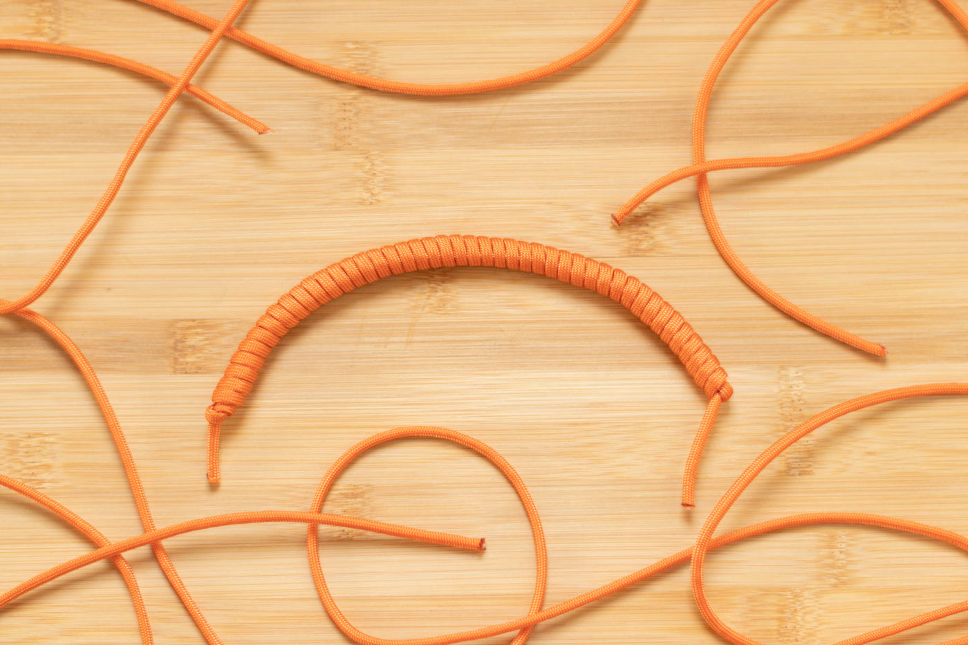 Orange Paracord for Knuckle Dusters