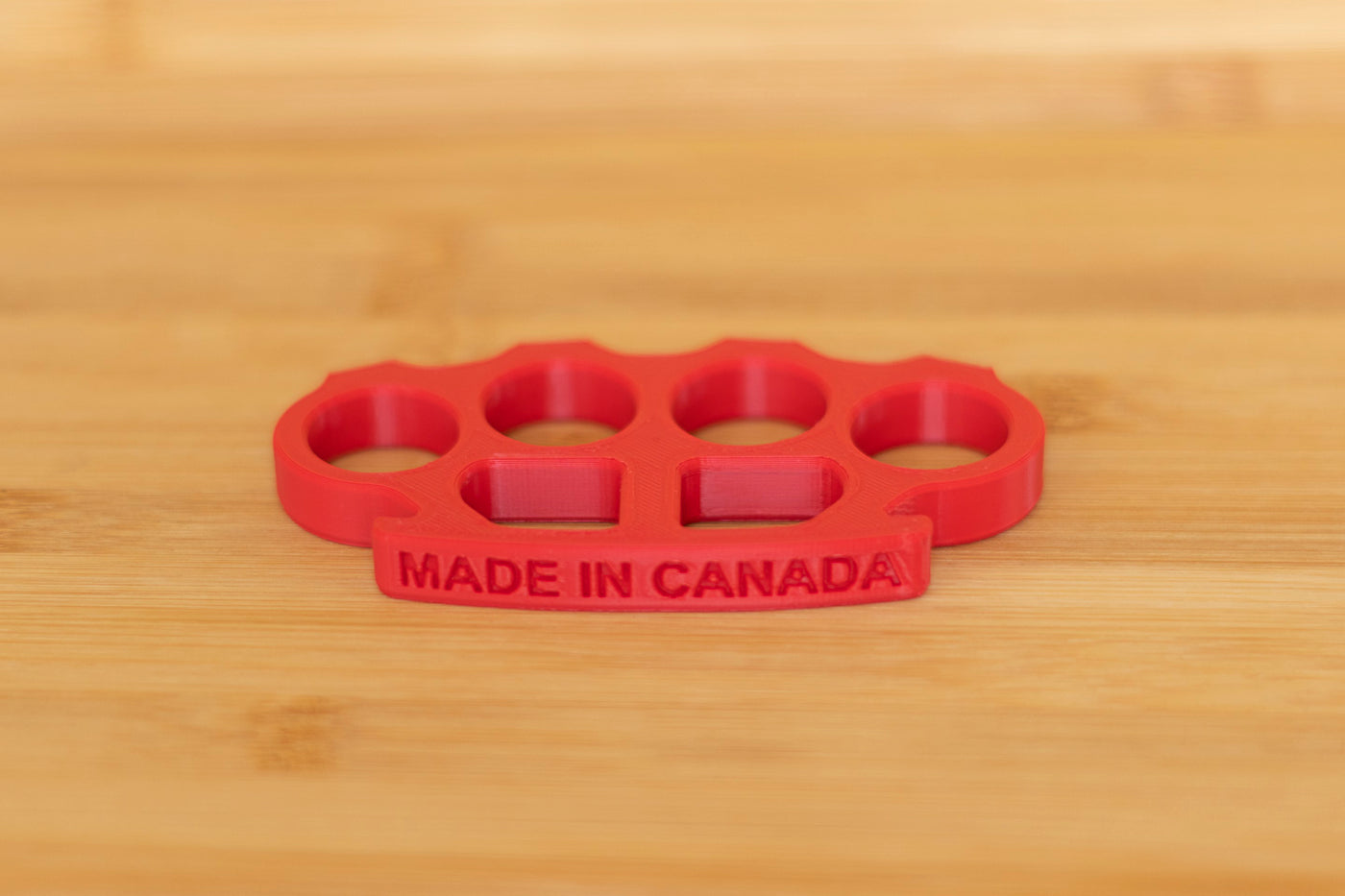 Spiked Red Brass Knuckles Canada