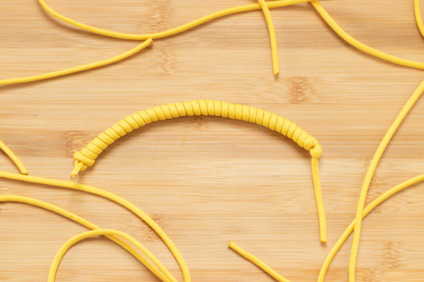 Yellow Paracord for Knuckle Dusters